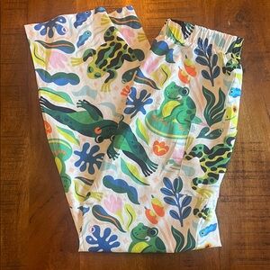 Colorful Frog Pants or Pajama Bottoms